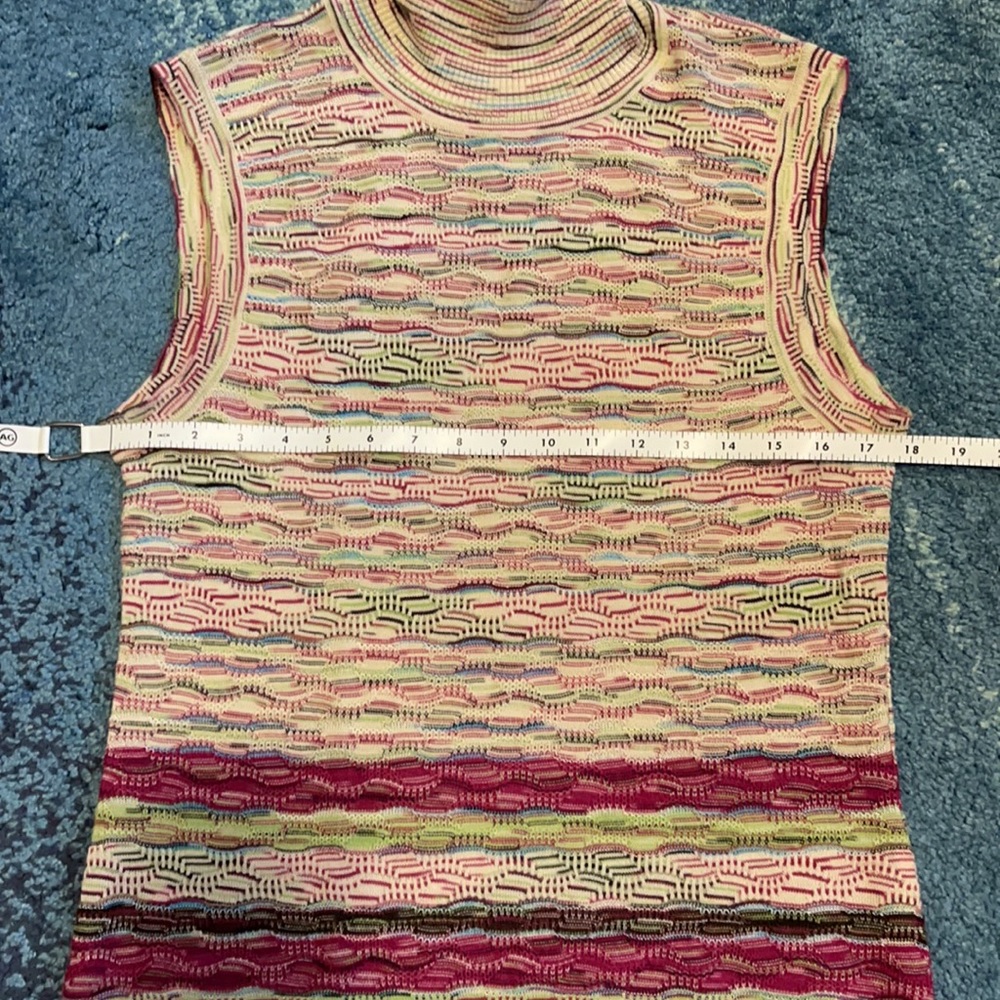 Missoni Turtleneck Sleeveless Sweater View 2